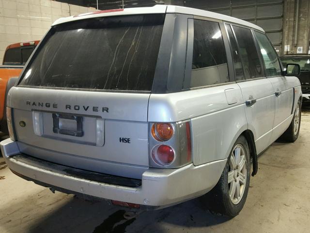 SALME11444A175144 - 2004 LAND ROVER RANGE ROVE SILVER photo 4