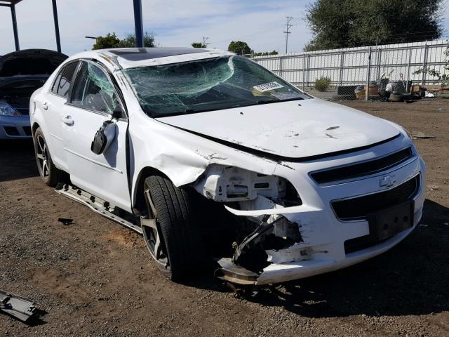 1G1ZH57B49F157277 - 2009 CHEVROLET MALIBU 1LT WHITE photo 1