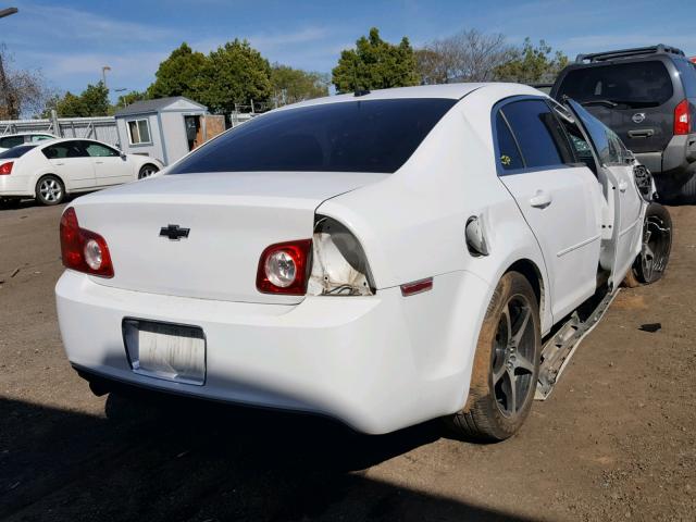 1G1ZH57B49F157277 - 2009 CHEVROLET MALIBU 1LT WHITE photo 4