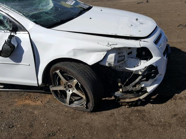 1G1ZH57B49F157277 - 2009 CHEVROLET MALIBU 1LT WHITE photo 9