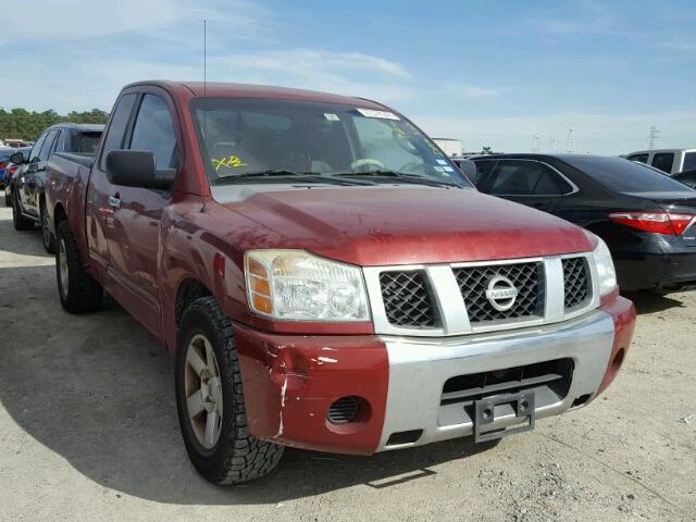 1N6BA06A06N554959 - 2006 NISSAN TITAN XE RED photo 1