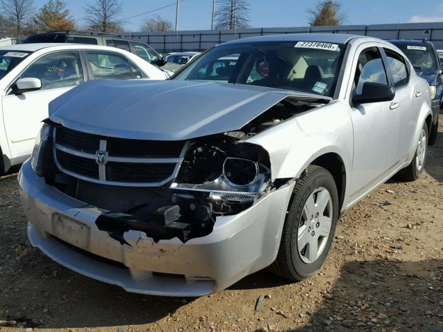 1B3LC46K58N280793 - 2008 DODGE AVENGER SE SILVER photo 2