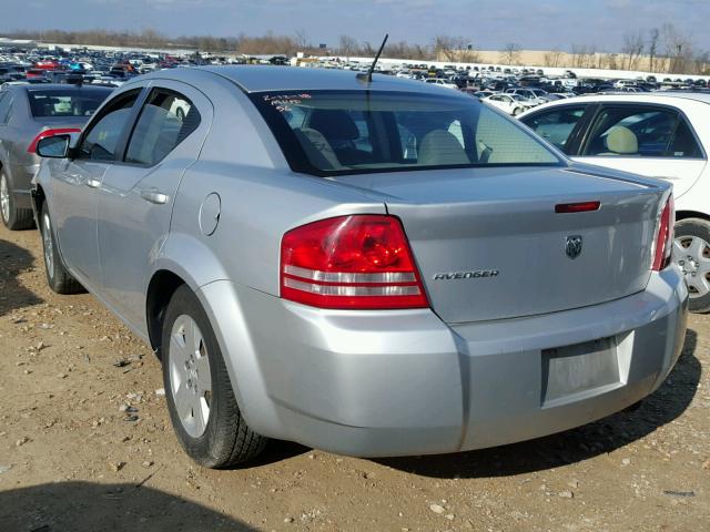 1B3LC46K58N280793 - 2008 DODGE AVENGER SE SILVER photo 3