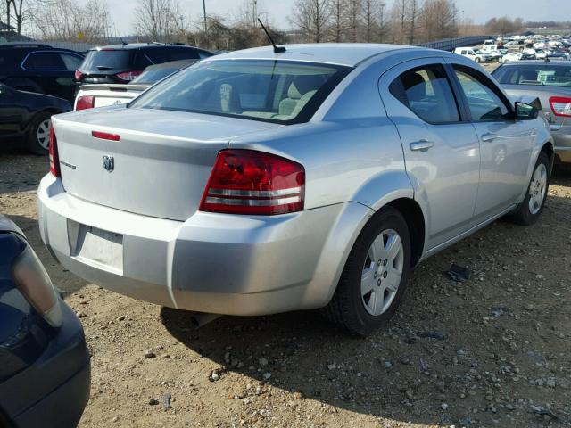 1B3LC46K58N280793 - 2008 DODGE AVENGER SE SILVER photo 4