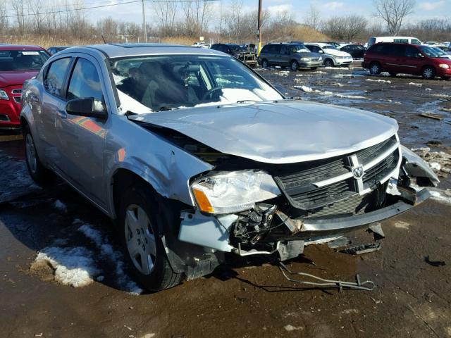 1B3CC4FB0AN119757 - 2010 DODGE AVENGER SX SILVER photo 1