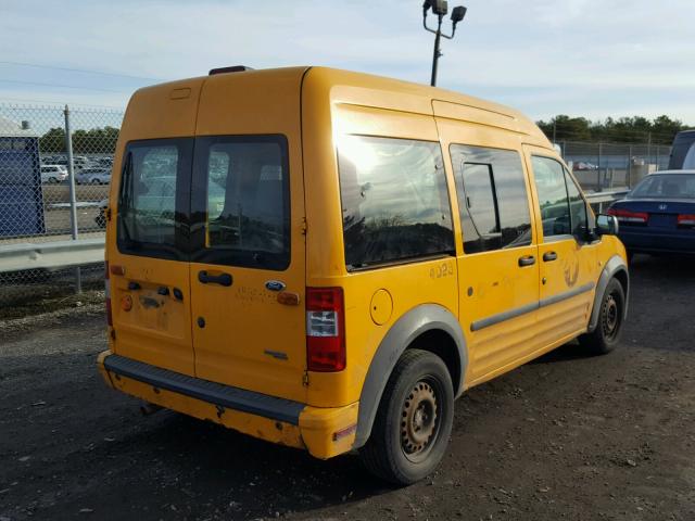 NM0KS9CN1BT074931 - 2011 FORD TRANSIT CO YELLOW photo 4