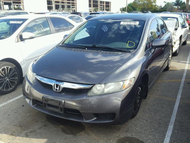 2HGFA1F8XBH503013 - 2011 HONDA CIVIC EX ნაცრისფერი ფოტო 2