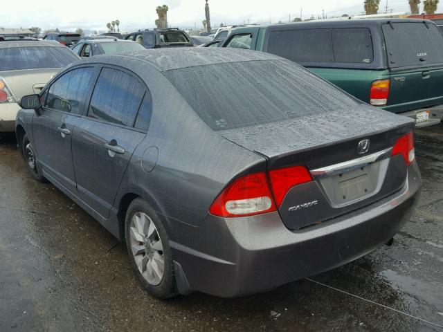 2HGFA1F8XBH503013 - 2011 HONDA CIVIC EX ნაცრისფერი ფოტო 3