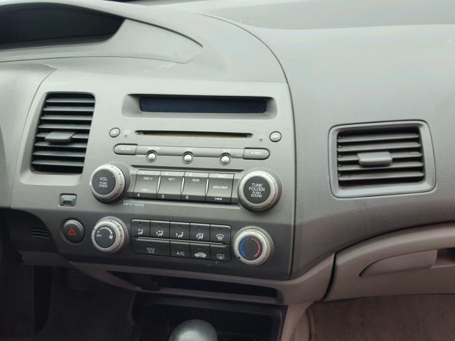 2HGFA1F8XBH503013 - 2011 HONDA CIVIC EX ნაცრისფერი ფოტო 9