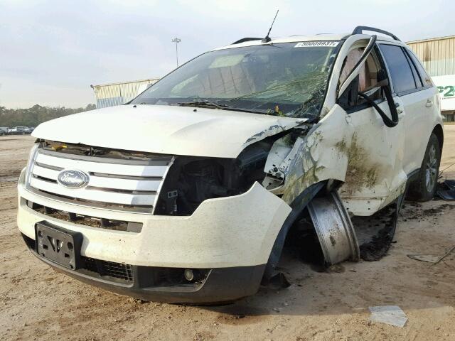 2FMDK38C87BB41253 - 2007 FORD EDGE SEL WHITE photo 2