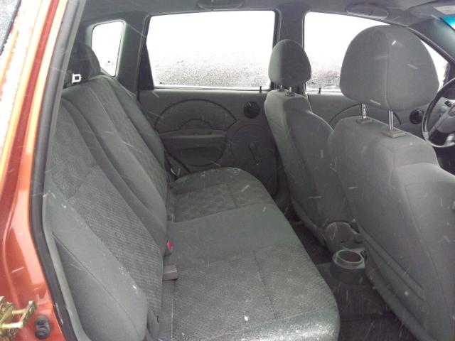 KL1TD62625B367913 - 2005 CHEVROLET AVEO BASE Narıncı foto 6