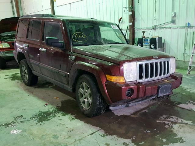 1J8HG48K87C658680 - 2007 JEEP COMMANDER RED photo 1