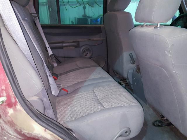1J8HG48K87C658680 - 2007 JEEP COMMANDER წითელი ფოტო 6