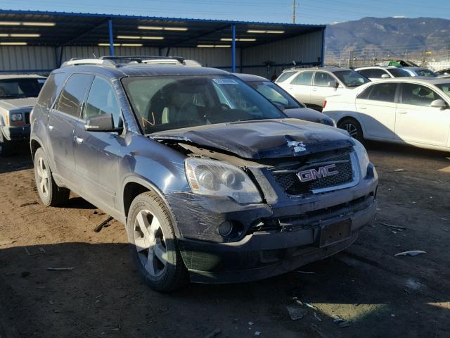 1GKKVRED5CJ211160 - 2012 GMC ACADIA SLT BLUE photo 1