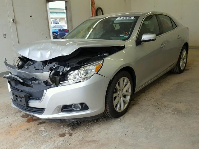 1G11H5SL1EF115592 - 2014 CHEVROLET MALIBU LTZ SILVER photo 2