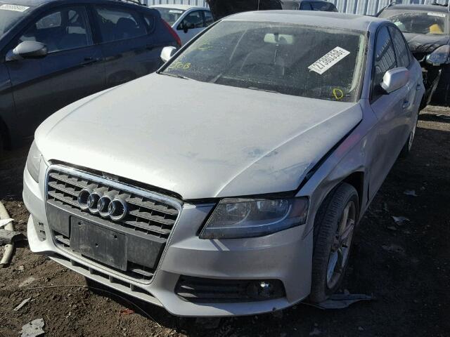 WAUBFAFL9AN065283 - 2010 AUDI A4 PREMIUM SILVER photo 2