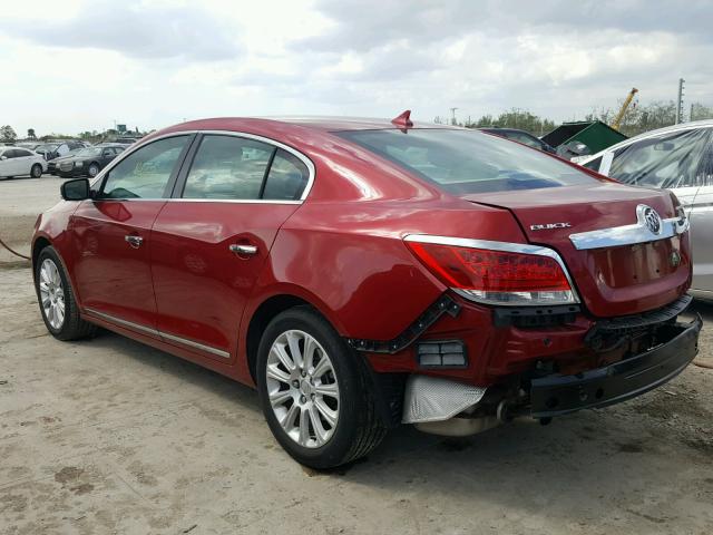 1G4GC5E32DF238629 - 2013 BUICK LACROSSE RED photo 3