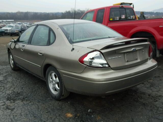 1FAHP53245A214196 - 2005 FORD TAURUS SE TAN photo 3