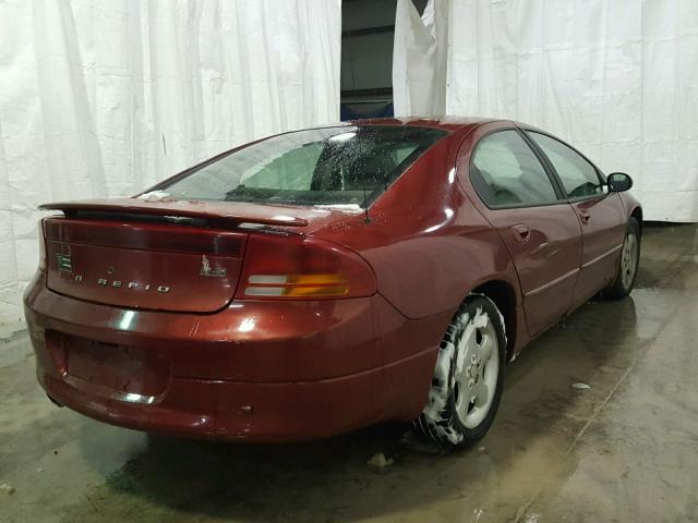 2B3HD76V7YH330830 - 2000 DODGE INTREPID R RED photo 4