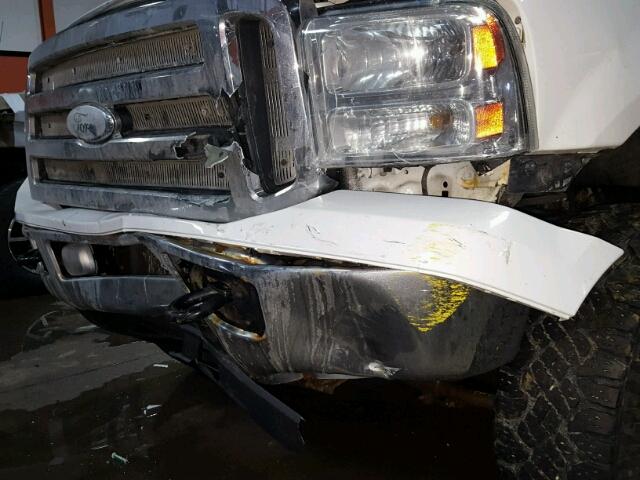 1FTSX21587EB03142 - 2007 FORD F250 SUPER WHITE photo 9