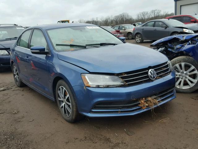 3VWDB7AJ1HM317433 - 2017 VOLKSWAGEN JETTA SE BLUE photo 1