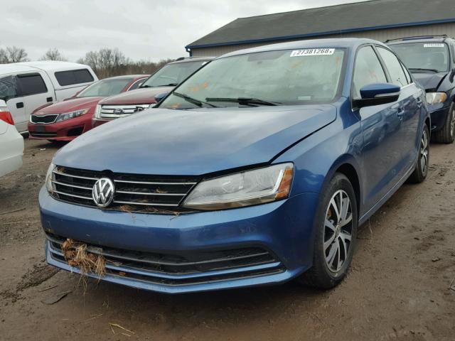 3VWDB7AJ1HM317433 - 2017 VOLKSWAGEN JETTA SE BLUE photo 2