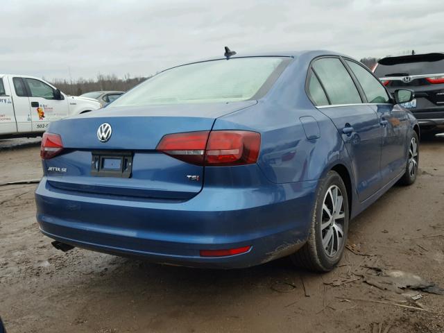 3VWDB7AJ1HM317433 - 2017 VOLKSWAGEN JETTA SE BLUE photo 4