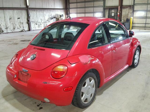 3VWCC21C4YM411111 - 2000 VOLKSWAGEN NEW BEETLE RED photo 4