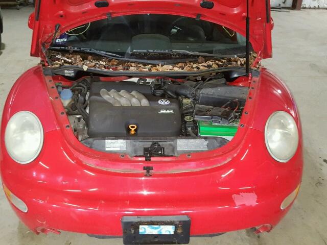 3VWCC21C4YM411111 - 2000 VOLKSWAGEN NEW BEETLE RED photo 7