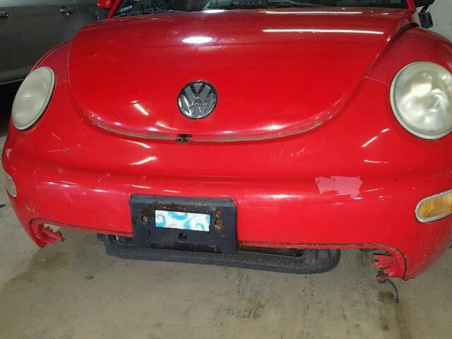 3VWCC21C4YM411111 - 2000 VOLKSWAGEN NEW BEETLE RED photo 9