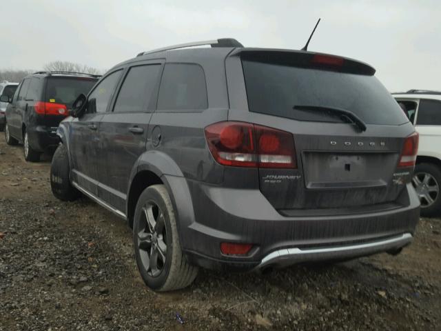 3C4PDDGG5ET312712 - 2014 DODGE JOURNEY CR GRAY photo 3