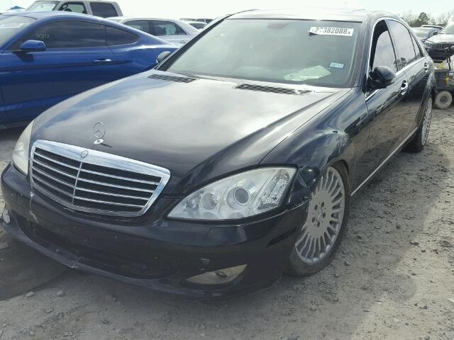 WDDNG71X67A024271 - 2007 MERCEDES-BENZ S 550 BLACK photo 2