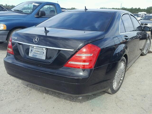 WDDNG71X67A024271 - 2007 MERCEDES-BENZ S 550 BLACK photo 4