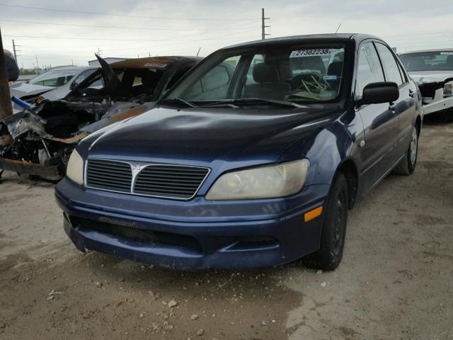 JA3AJ26E52U066151 - 2002 MITSUBISHI LANCER ES BLUE photo 2