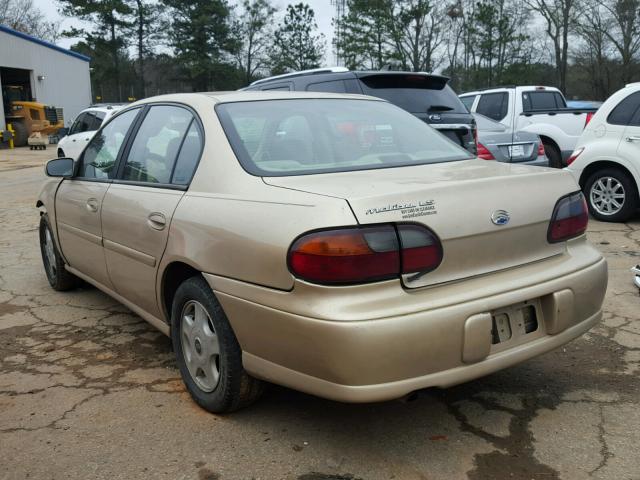 1G1NE52J01M662237 - 2001 CHEVROLET MALIBU LS 金色 照片 3