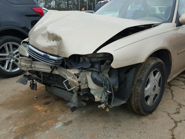 1G1NE52J01M662237 - 2001 CHEVROLET MALIBU LS 金色 照片 9