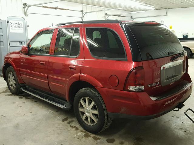 5GAET13P742178821 - 2004 BUICK RAINIER CX RED photo 3