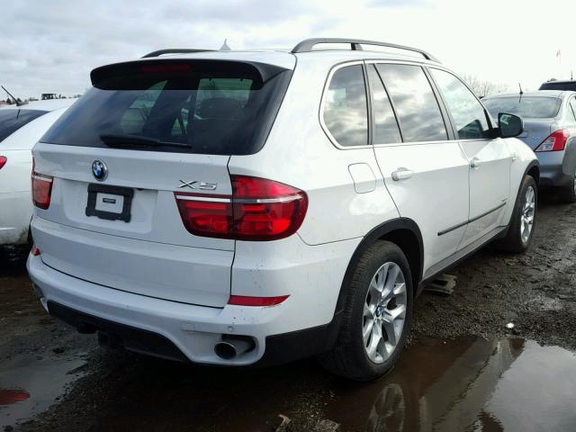 5UXZV4C54D0G51548 - 2013 BMW X5 XDRIVE3 WHITE photo 4