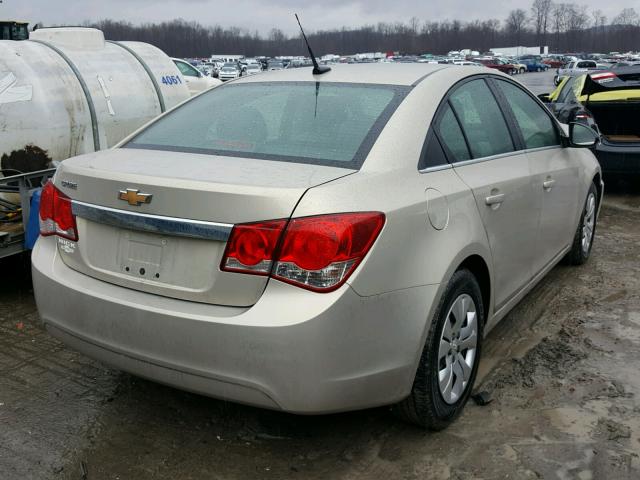 1G1PC5SH2C7244971 - 2012 CHEVROLET CRUZE LS BEIGE photo 4