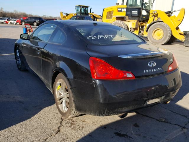 JNKCV64E89M605377 - 2009 INFINITI G37 BASE BLACK photo 3