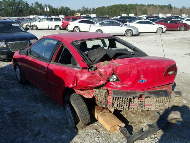 1G1JC1241Y7152432 - 2000 CHEVROLET CAVALIER RED photo 3