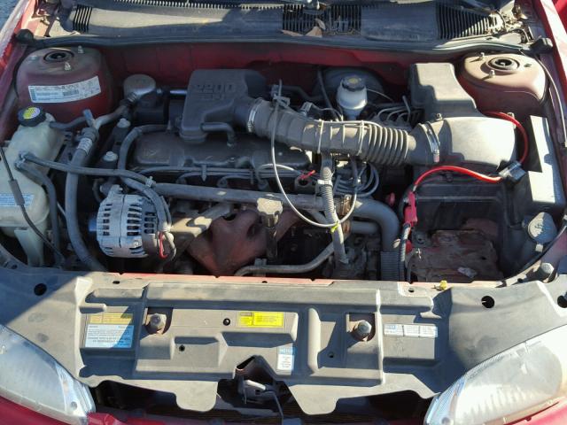 1G1JC1241Y7152432 - 2000 CHEVROLET CAVALIER RED photo 7