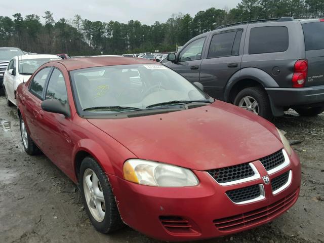 1B3EL46X14N177028 - 2004 DODGE STRATUS SX BURGUNDY photo 1