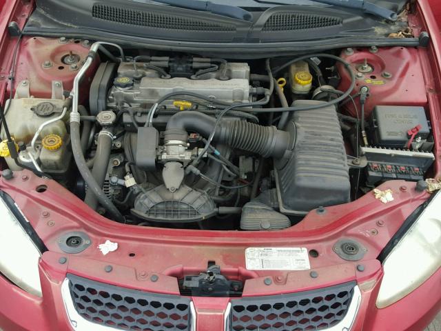 1B3EL46X14N177028 - 2004 DODGE STRATUS SX BURGUNDY photo 7