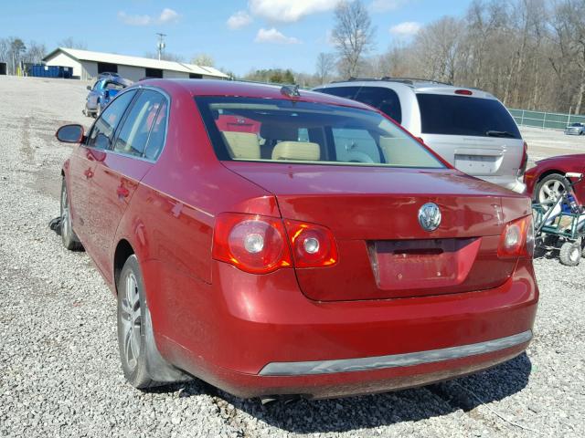 3VWDT81K66M799910 - 2006 VOLKSWAGEN JETTA TDI RED photo 3