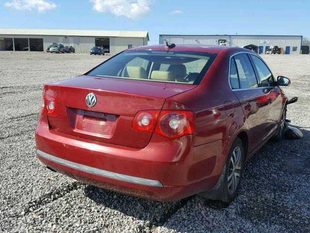 3VWDT81K66M799910 - 2006 VOLKSWAGEN JETTA TDI RED photo 4