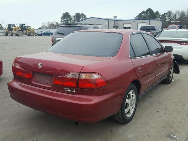 JHMCG669XYC025059 - 2000 HONDA ACCORD SE RED photo 4