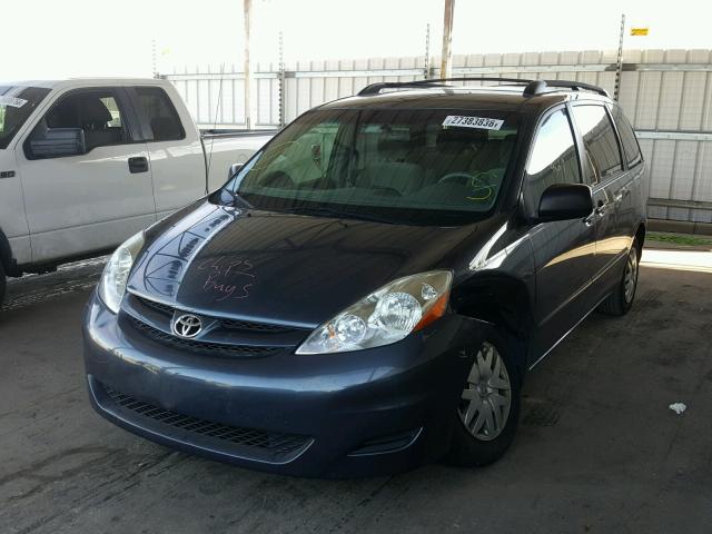 5TDZA23CX6S584077 - 2006 TOYOTA SIENNA CE BLUE photo 2