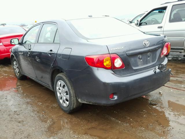 1NXBU4EEXAZ296434 - 2010 TOYOTA COROLLA BA GRAY photo 3