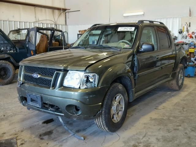 1FMZU77K34UA27246 - 2004 FORD EXPLORER S GREEN photo 2